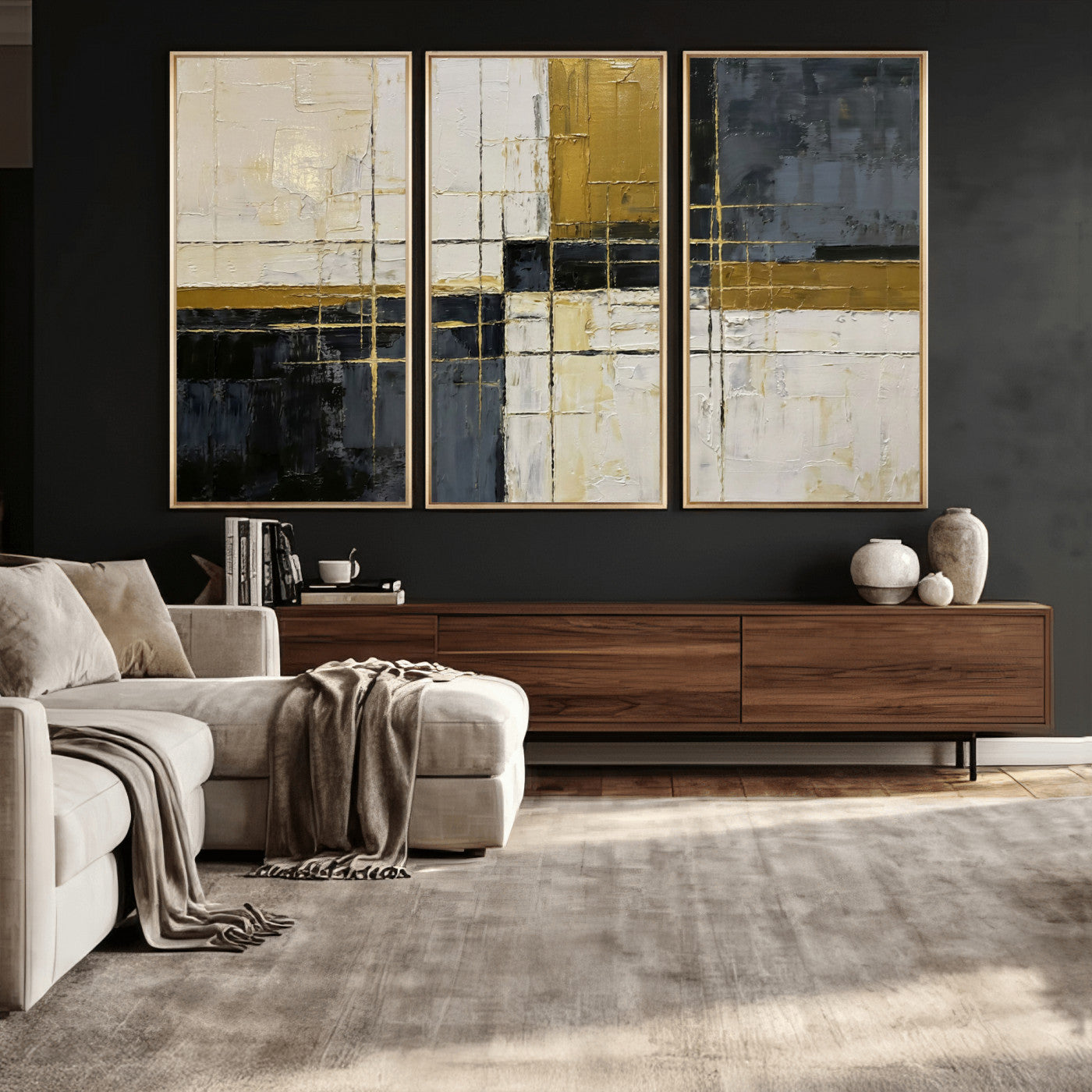 86412570-MGV-CV-36X24 - Geometric Abstract Wall Art Canvas Print