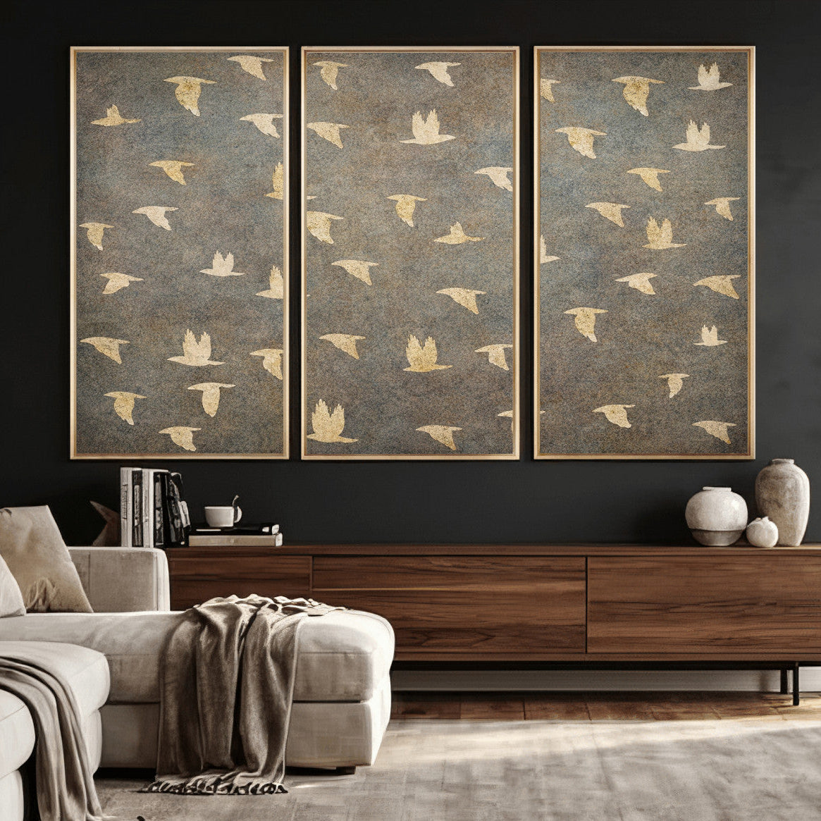 20532514-MGV-CV-36X24 - Abstract Birds Wall Art Canvas Print