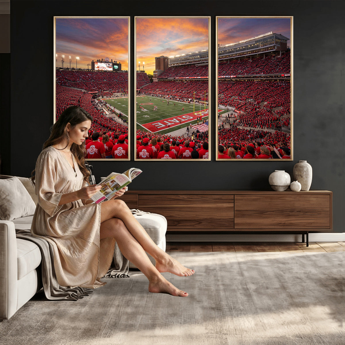 73119077-MGV-CV-36X24 - Stadium Wall Art Canvas Print