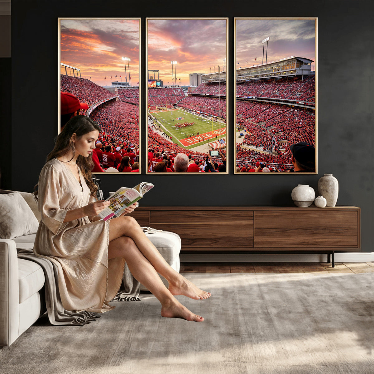 94754966-MGV-CV-36X24 - Stadium Wall Art Canvas Print