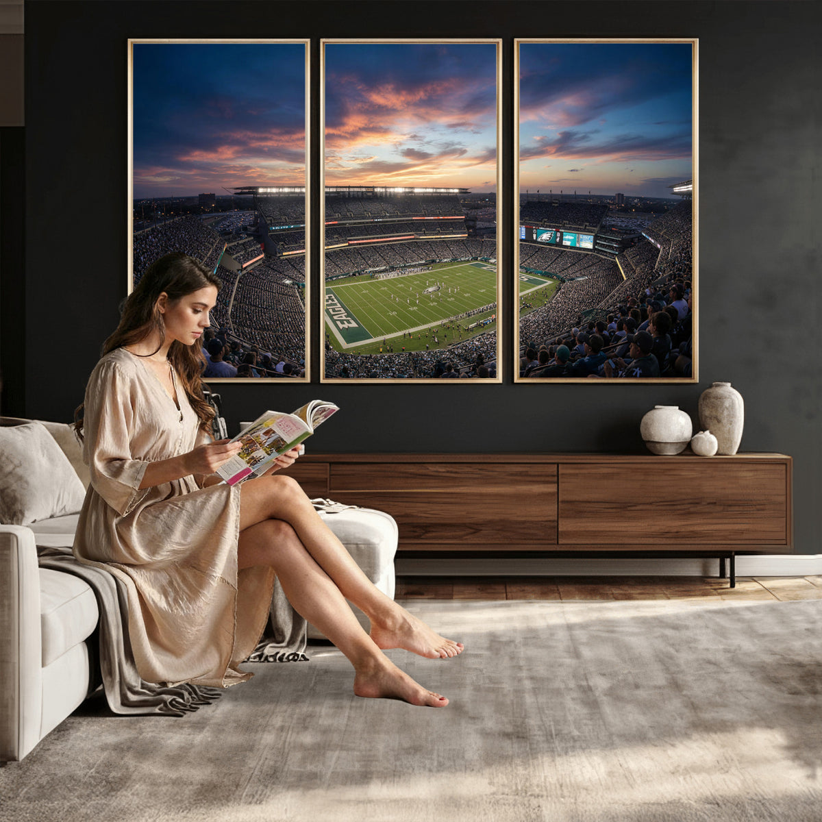 59208973-MGV-CV-36X24 - Stadium Wall Art Canvas Print