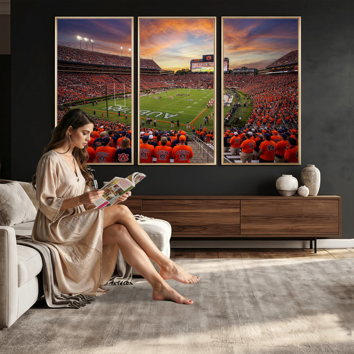 46347891-MGV-CV-36X24 - Stadium Wall Art Canvas Print
