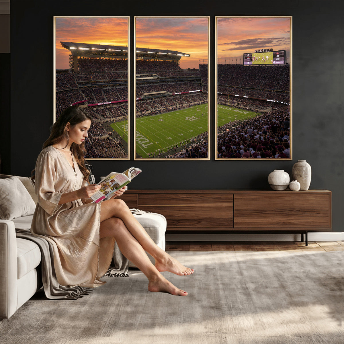 77401853-MGV-CV-36X24 - Stadium Wall Art Canvas Print