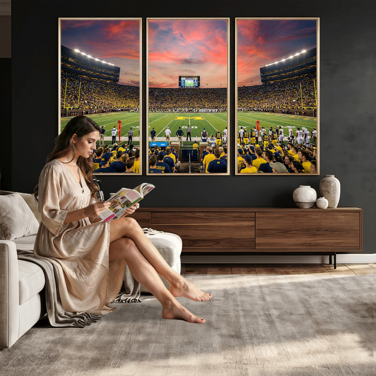 47185949-MGV-CV-36X24 - Stadium Wall Art Canvas Print