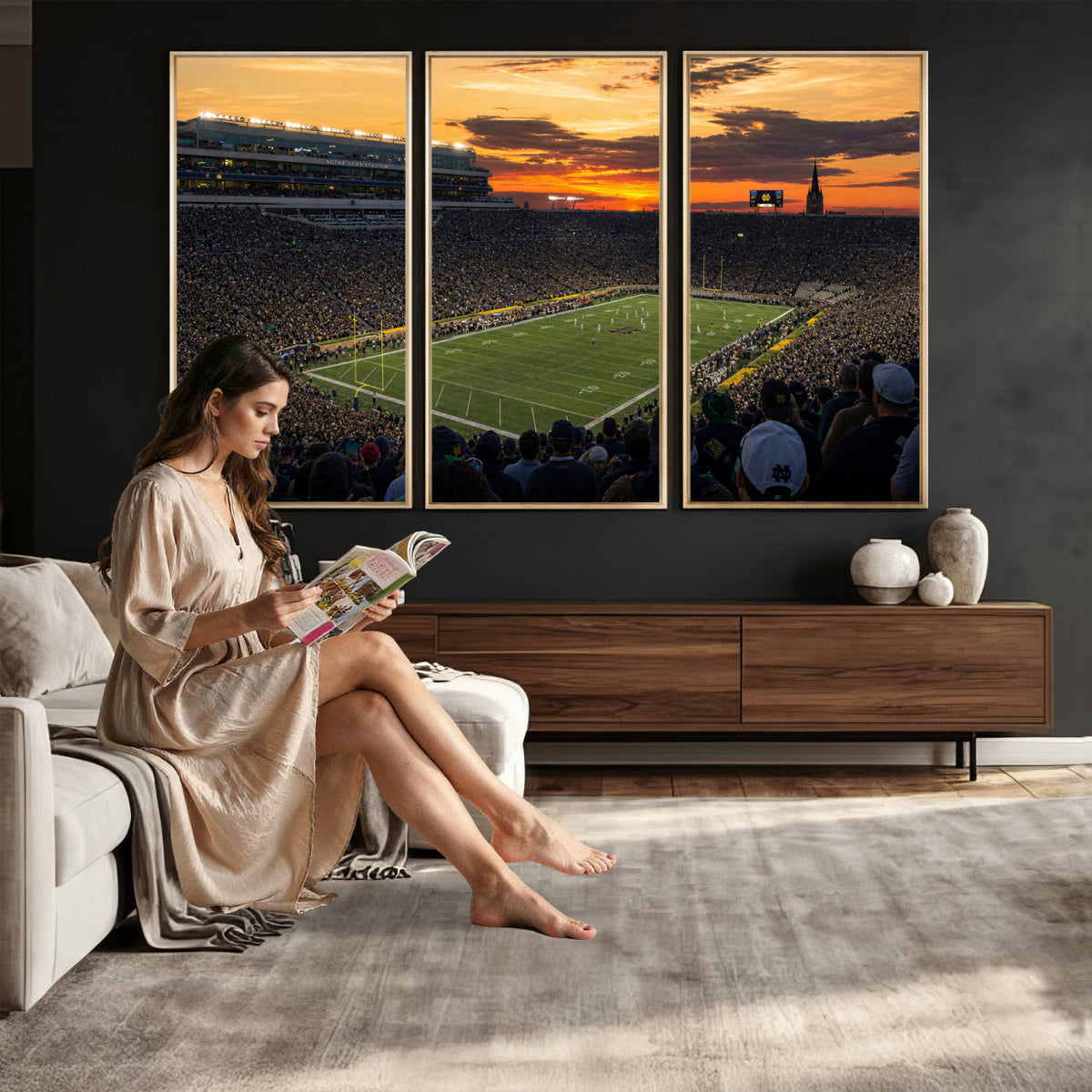 73585402-MGV-CV-36X24 - Stadium Wall Art Canvas Print