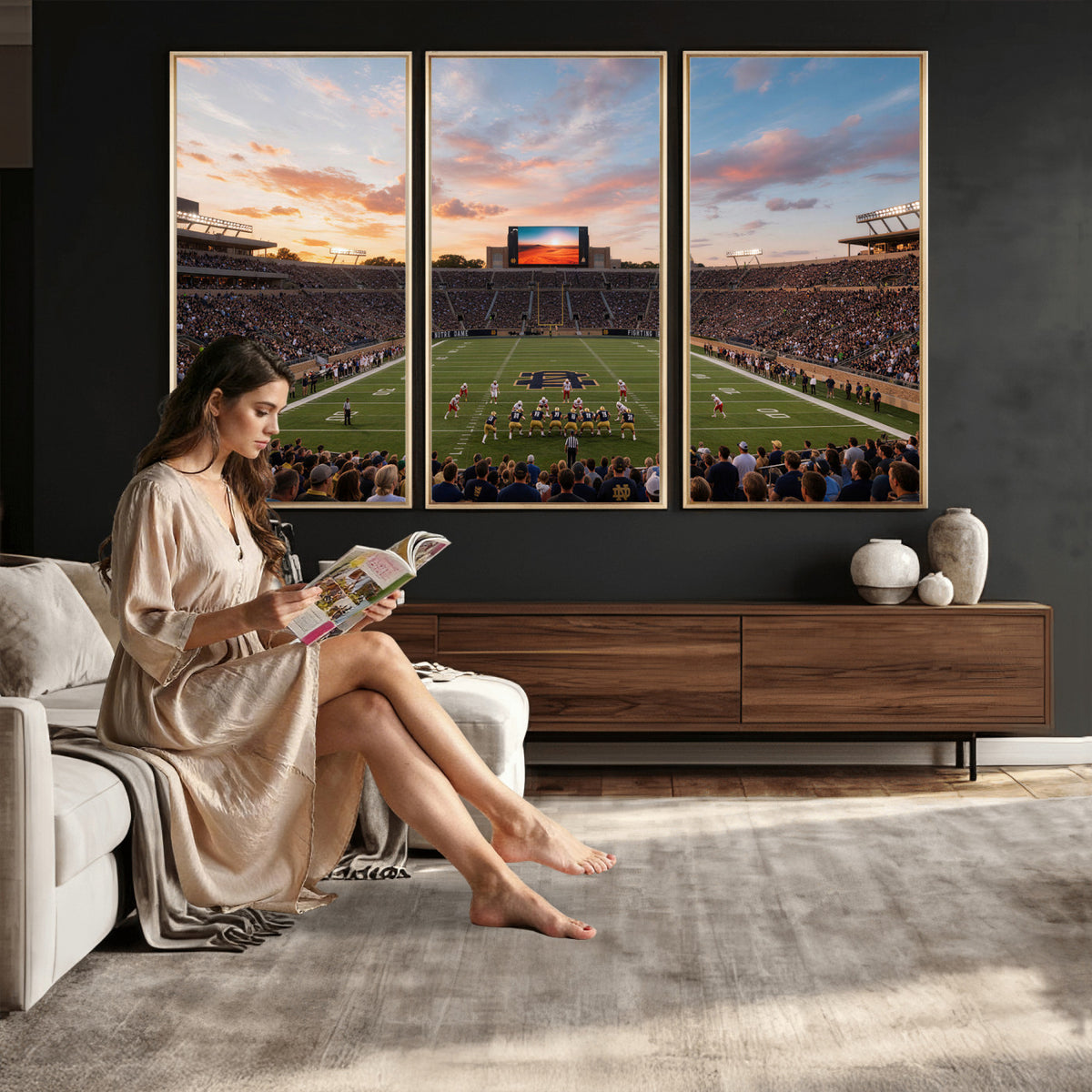 54464530-MGV-CV-36X24 - Stadium Wall Art Canvas Print