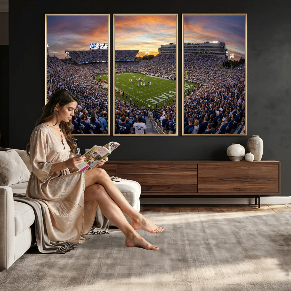 29008668-MGV-CV-36X24 - Stadium Wall Art Canvas Print