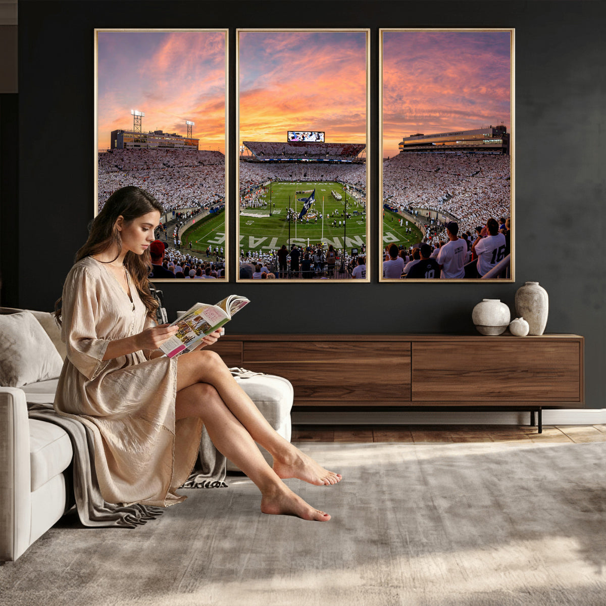 53161432-MGV-CV-36X24 - Stadium Wall Art Canvas Print