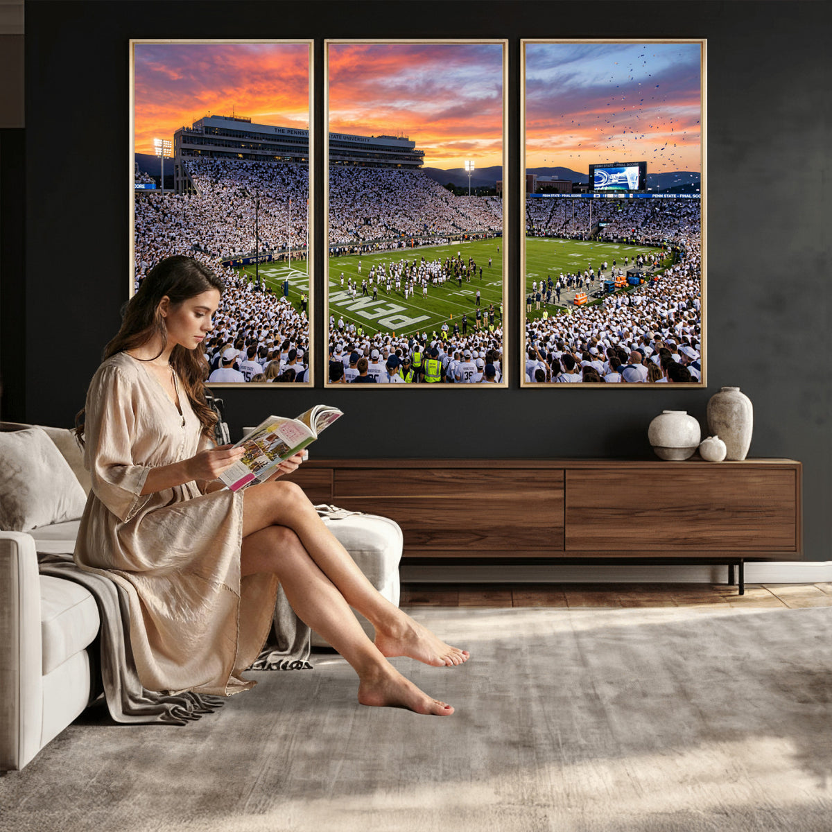 37057330-MGV-CV-36X24 - Stadium Wall Art Canvas Print