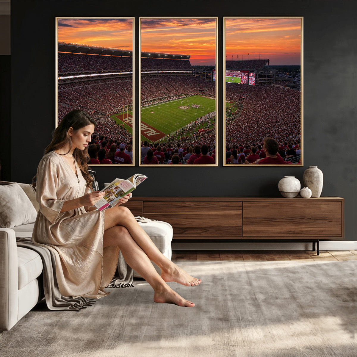 91782096-MGV-CV-36X24 - Stadium Wall Art Canvas Print