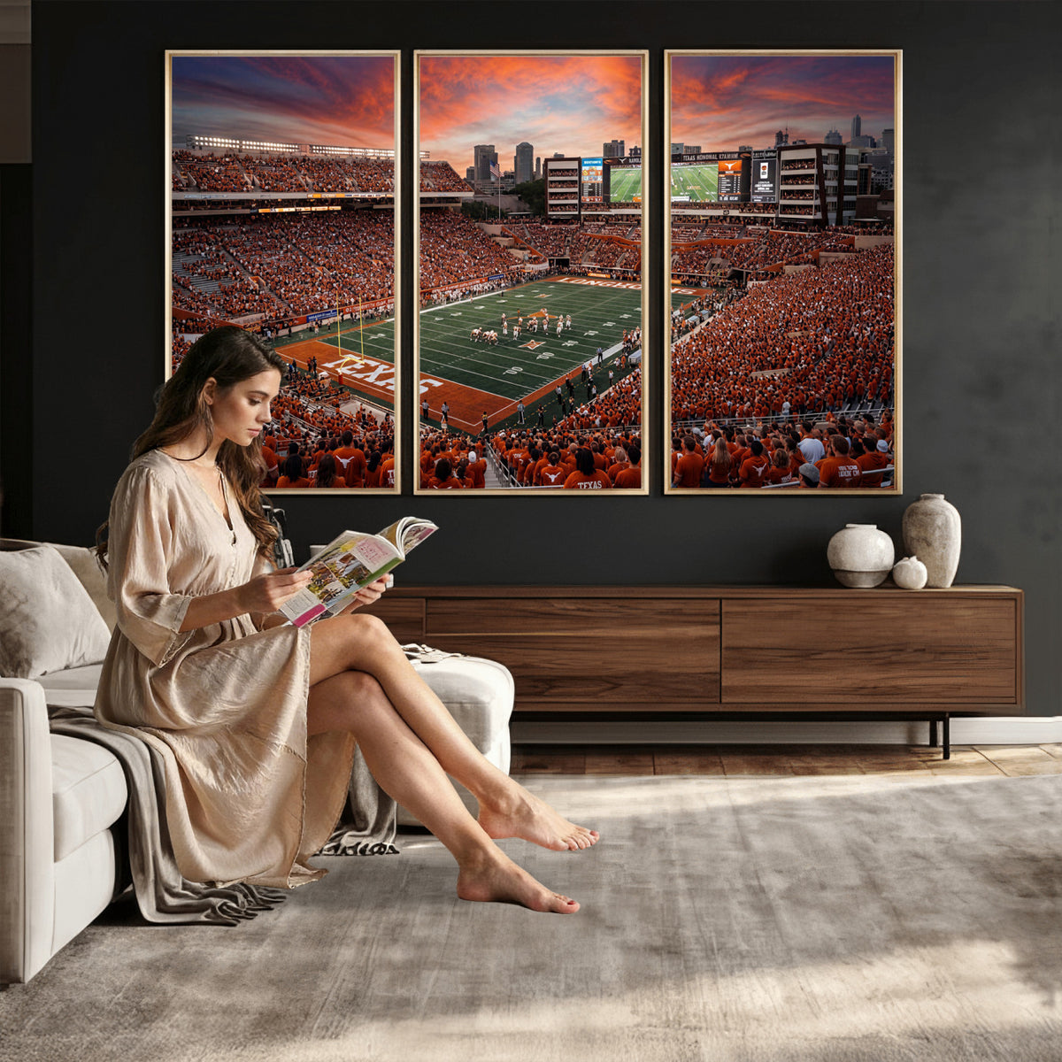 68564193-MGV-CV-36X24 - Stadium Wall Art Canvas Print