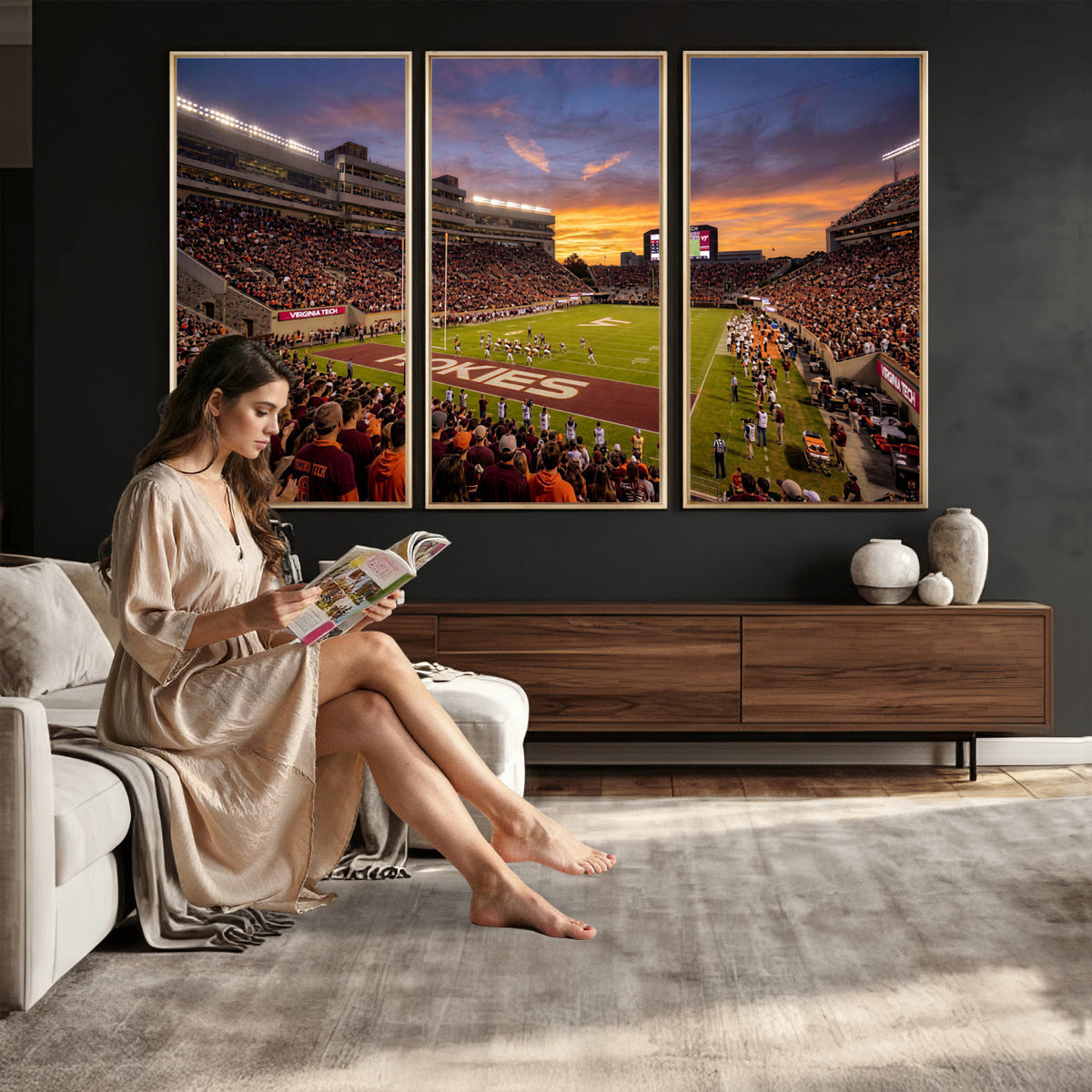 87141841-MGV-CV-36X24 - Stadium Wall Art Canvas Print