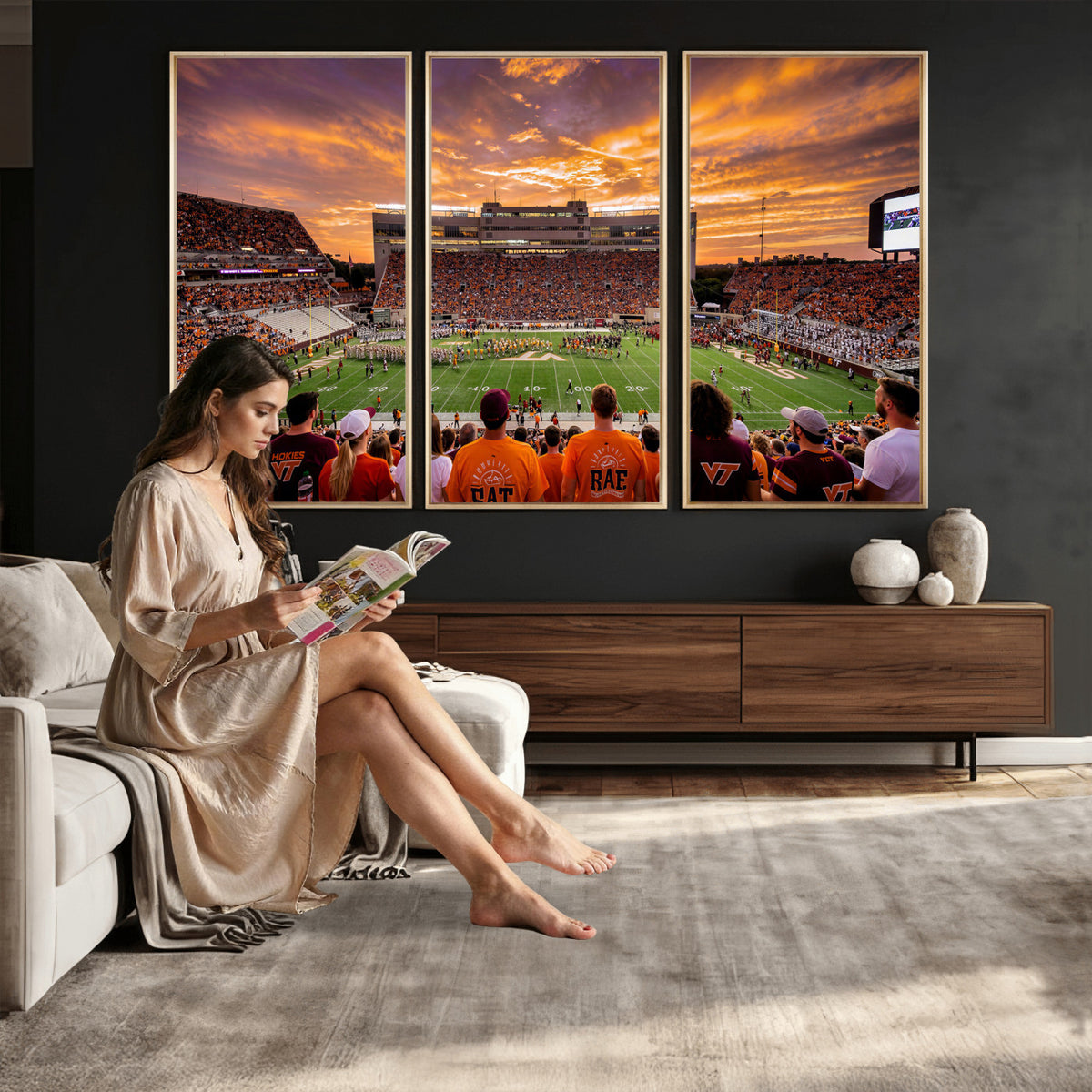25873880-MGV-CV-36X24 - Stadium Wall Art Canvas Print