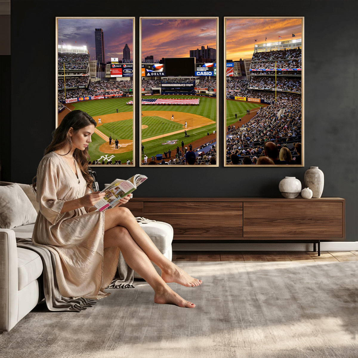 39000124-MGV-CV-36X24 - Stadium Wall Art Canvas Print