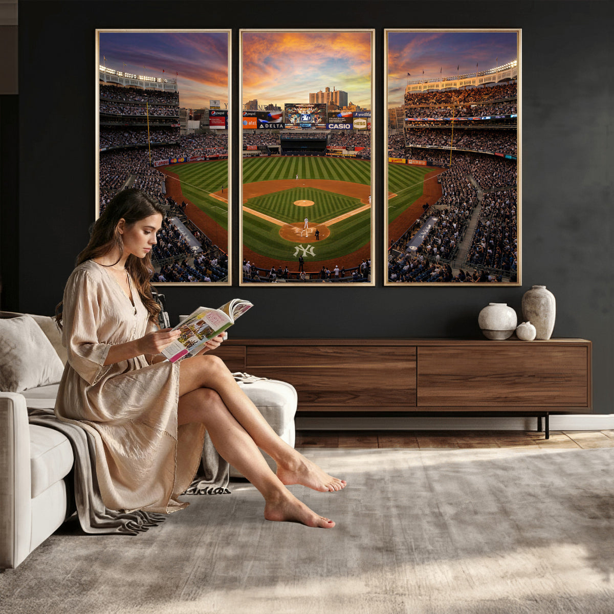 71157927-MGV-CV-36X24 - Stadium Wall Art Canvas Print