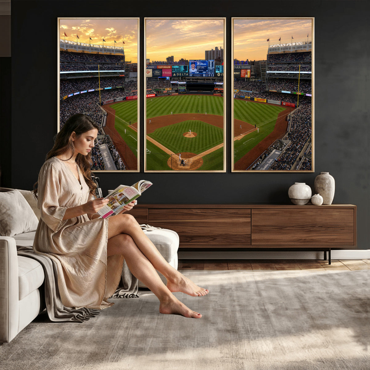 17396699-MGV-CV-36X24 - Stadium Wall Art Canvas Print