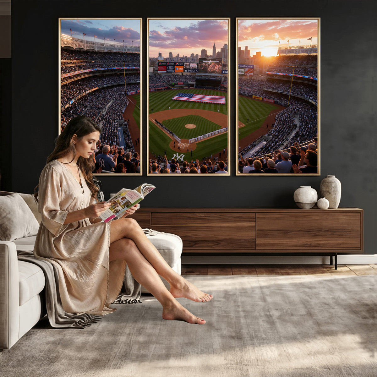 43632742-MGV-CV-36X24 - Stadium Wall Art Canvas Print