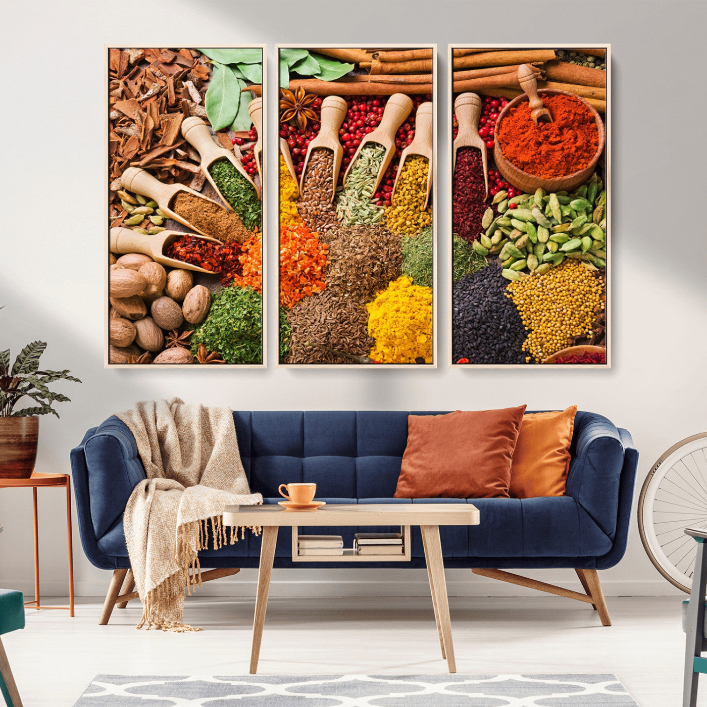 MGV-FC-48X32-3P - Spices Kitchen Wall Art Canvas Print