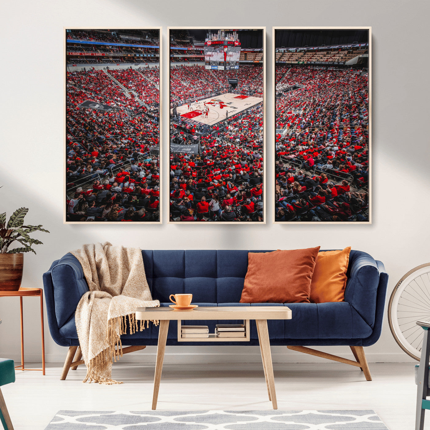 MGV-FC-48X32-3P - Louisville Cardinals Basketball Print Canvas - Louisville KFC Yum Center Arena Wall Art Canvas Print