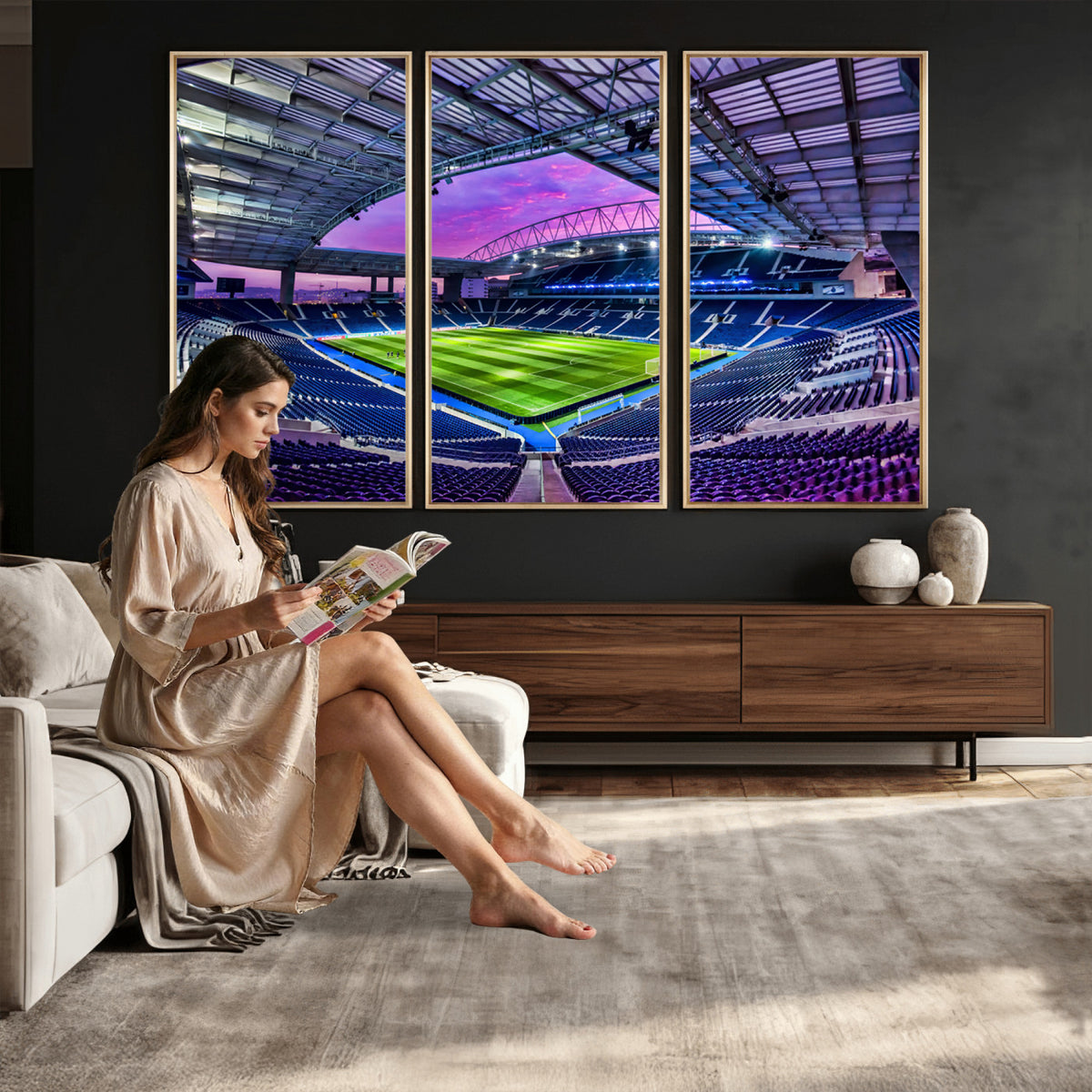 10851-MGV-CV-36X24 - FC Porto Soccer Team Print Canvas, Dragon Stadium Wall Art