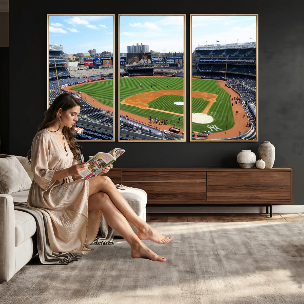 98047-MGV-CV-36X24 - Buffalo Bills Stadium Wall Art, Buffalo Bills Decor, NFL Fan Gift