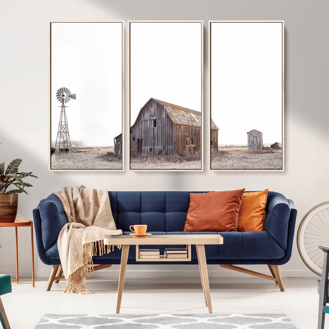 Farm Prints, Set of 6 Farmhouse Wall Art, Country House Decor