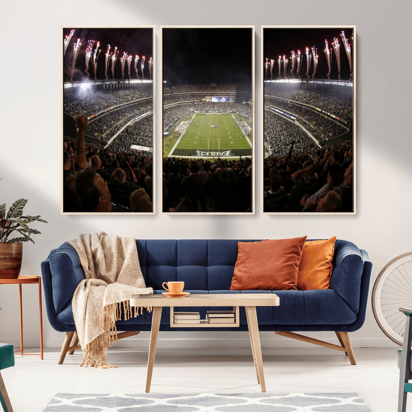 MGV-FC-48X32-3P - Eagles Field Stadium Wall Art - Philadelphia Eagles Football Team Print - Philadelphia Lincoln