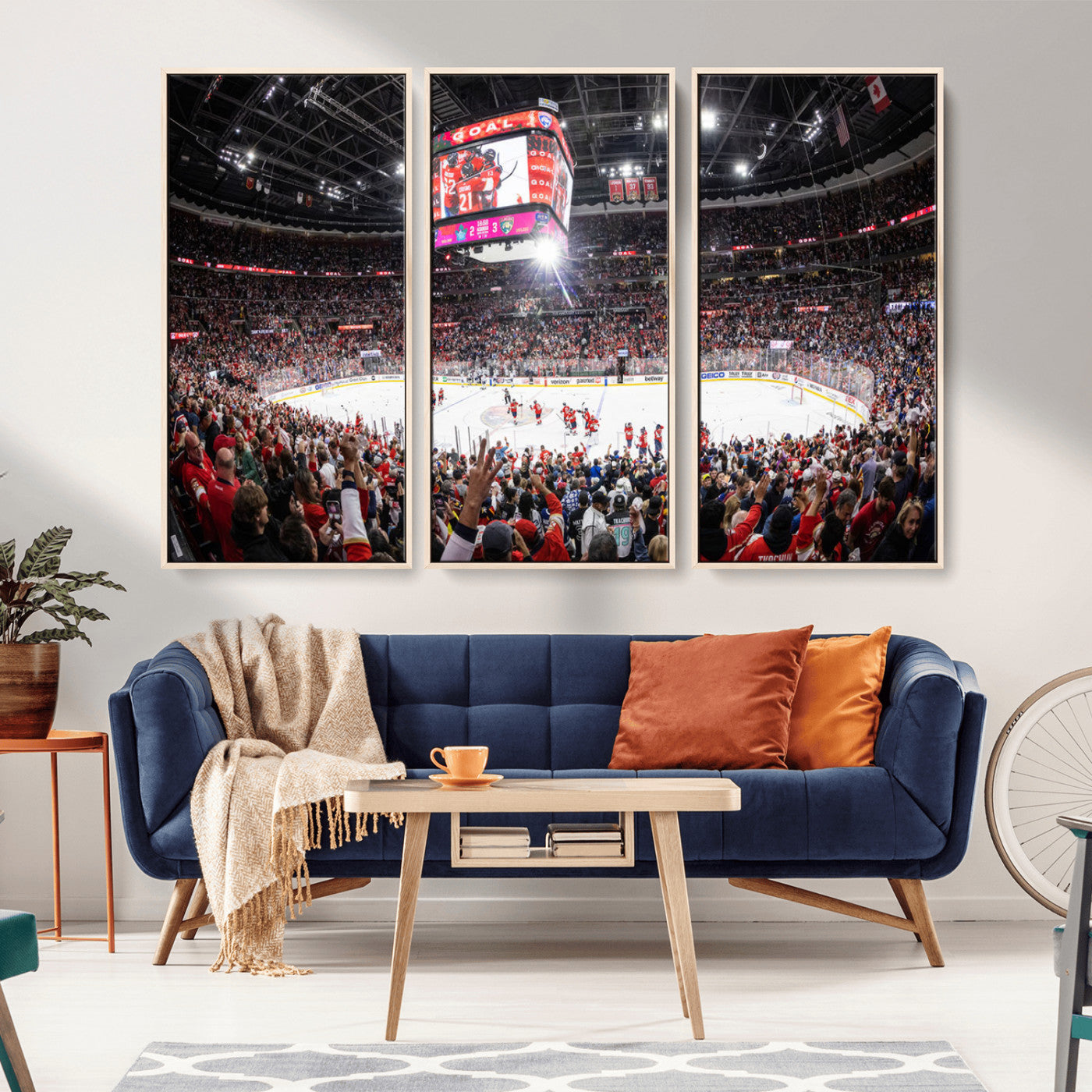 MGV-FC-48X32-3P - Amerant Bank Arena Wall Art Canvas Print - Basketball Arena Stadium Print
