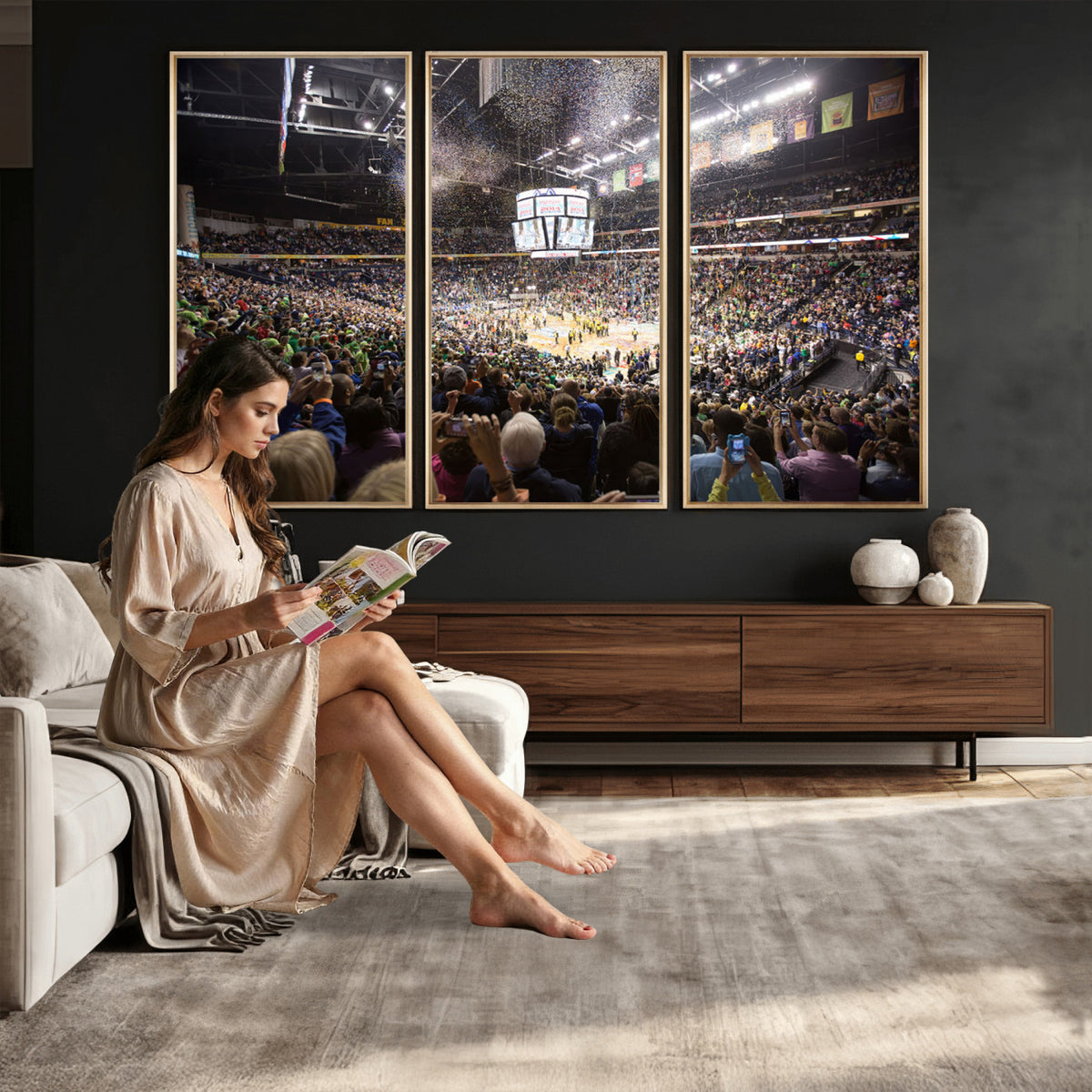 66251-MGV-CV-36X24 - Bridgestone Arena Wall Art Canvas, Nashville Predators