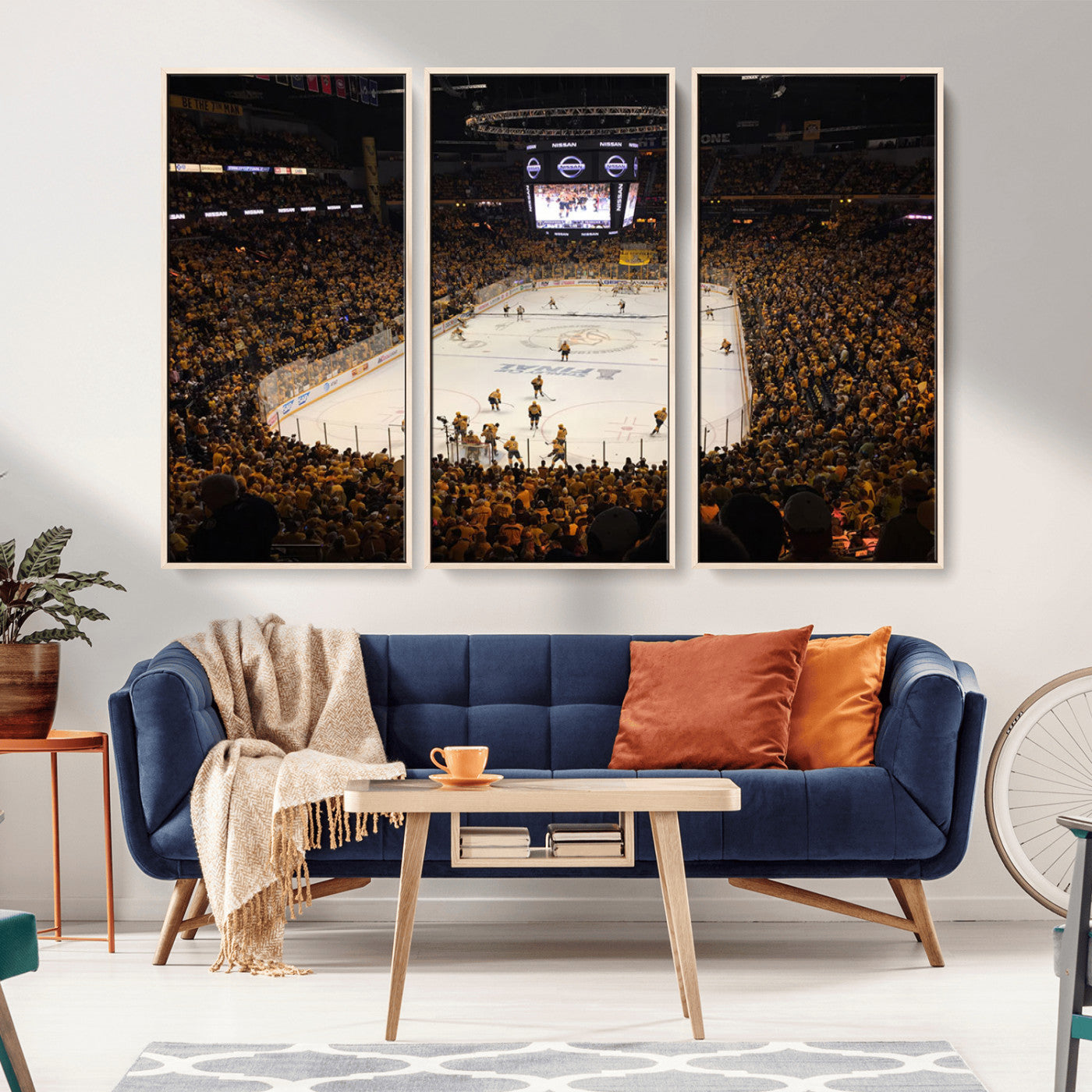 MGV-FC-48X32-3P - Bridgestone Arena - Nashville Predators Hockey Team Print - Nashville Wall Art Canvas Print