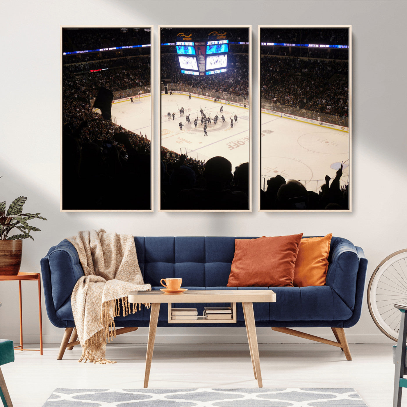 MGV-FC-48X32-3P - Canada Life Centre Wall Art | Winnipeg Jets Hockey Team Print Canvas | Ready to Hang | Winnipeg Wall