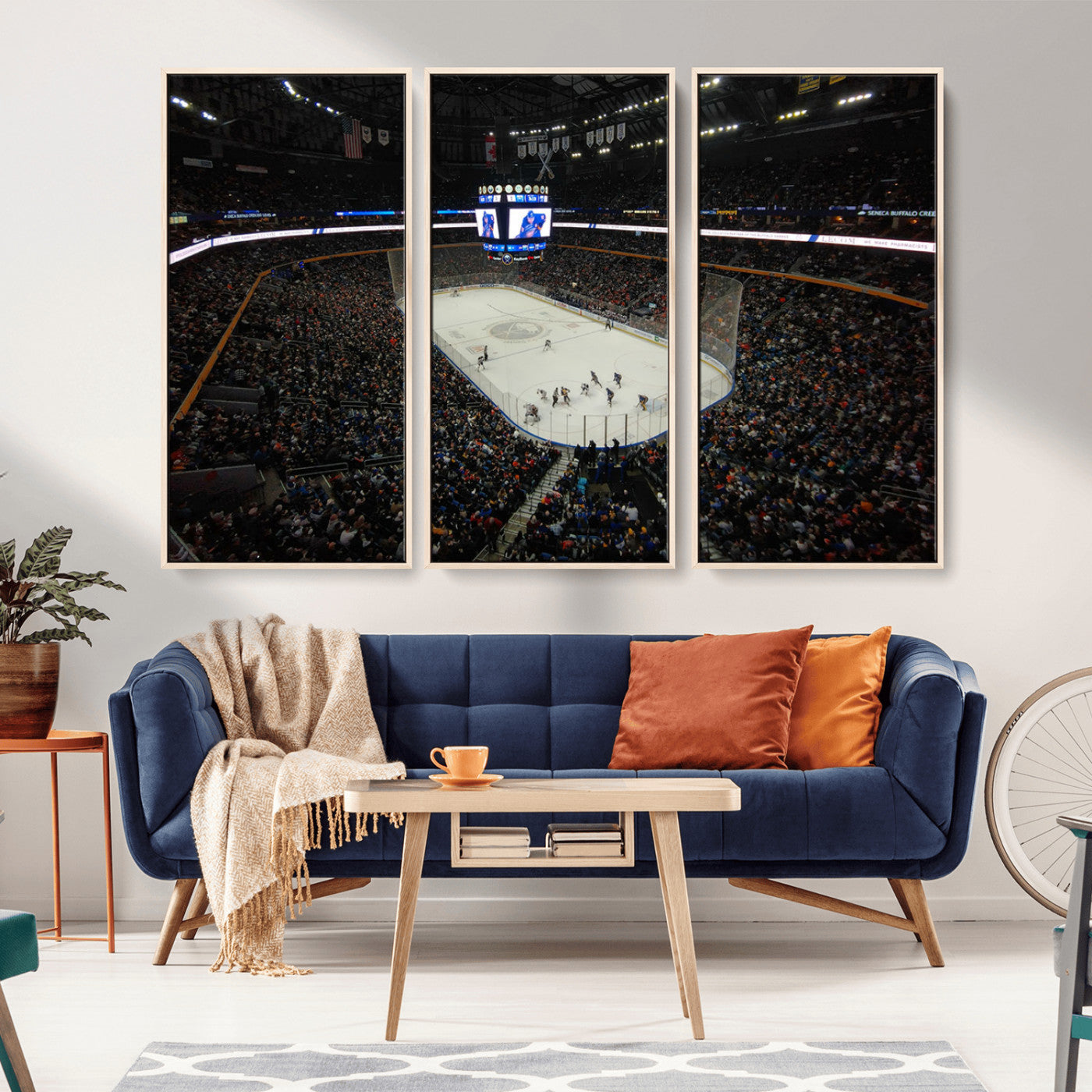 MGV-FC-48X32-3P - KeyBank Center New York Buffalo Sabres Hockey Stadium Canvas Print Wall Art