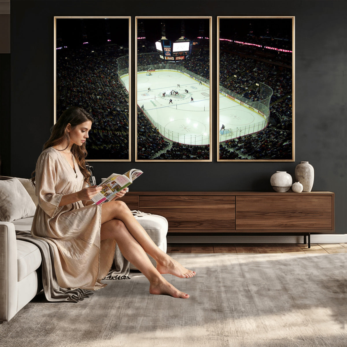 38823-MGV-CV-36X24 - Nationwide Arena Ohio Columbus Blue Jackets Hockey Stadium