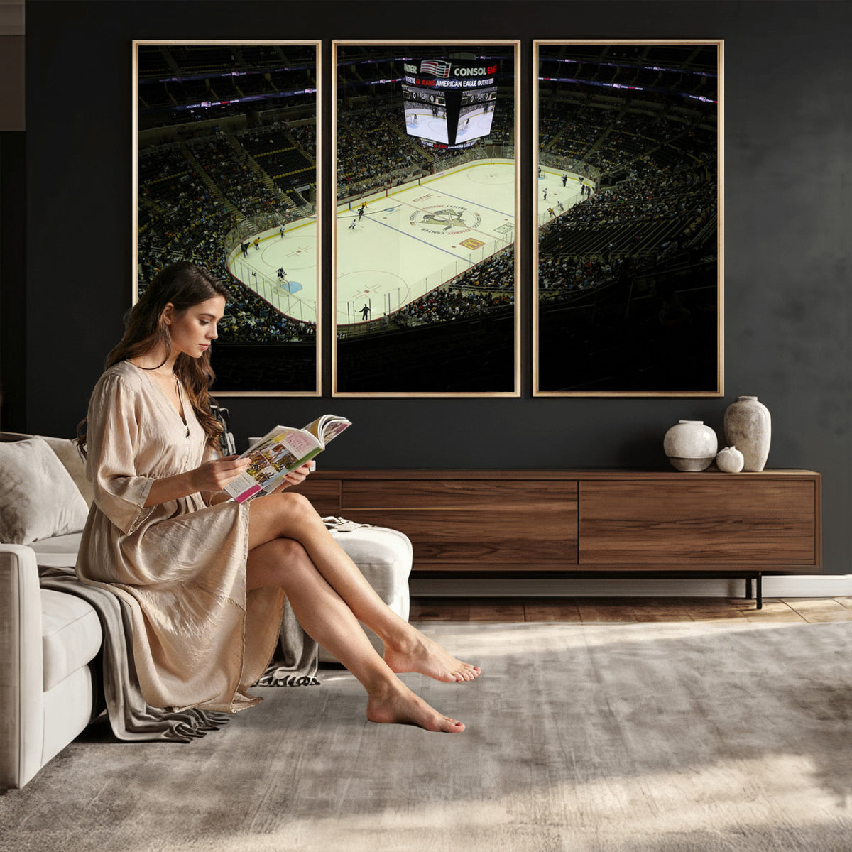 52168-MGV-CV-36X24 - PPG Paints Arena Pennsylvania Pittsburgh Penguins Hockey