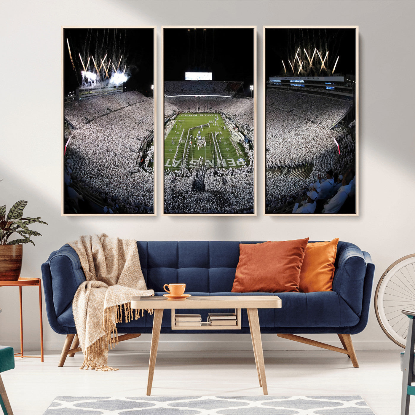84537-MGV-CV-36X24-Penn State Beaver Stadium Canvas Wall Art - Nittany Lions Football Print
