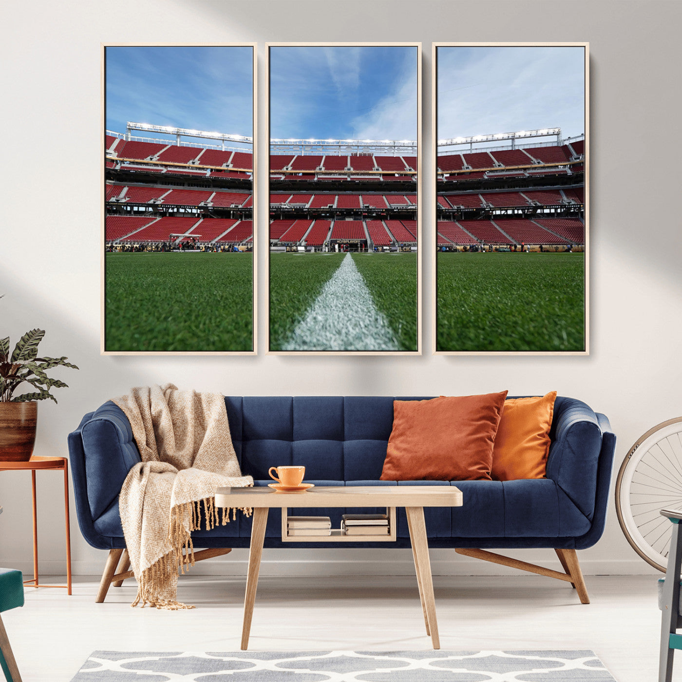 MGV-FC-48X32-3P - University of Tulsa Golden Hurricane Football Team Print - Tulsa H.A. Chapman Stadium Wall Art