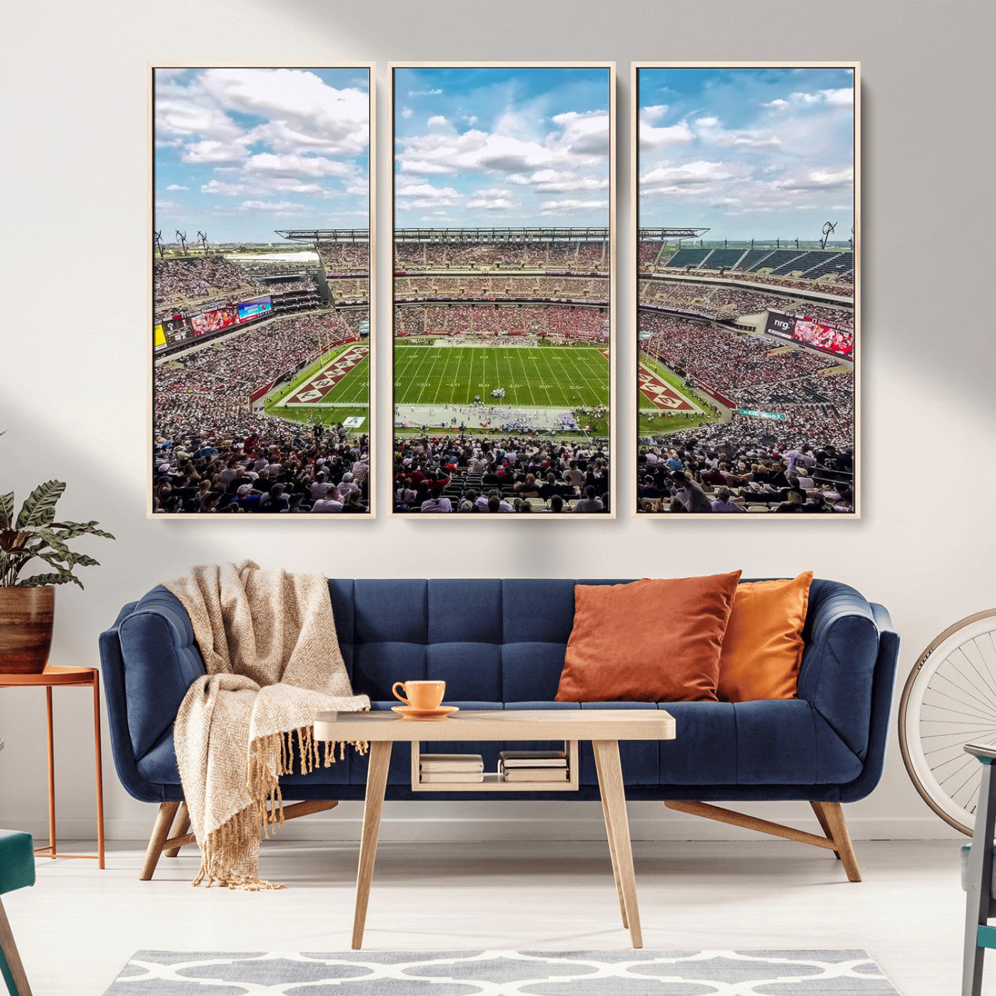MGV-FC-48X32-3P - The Temple University Owls Athletics Team Print - Philadelphia Lincoln Financial Field Stadium Wall