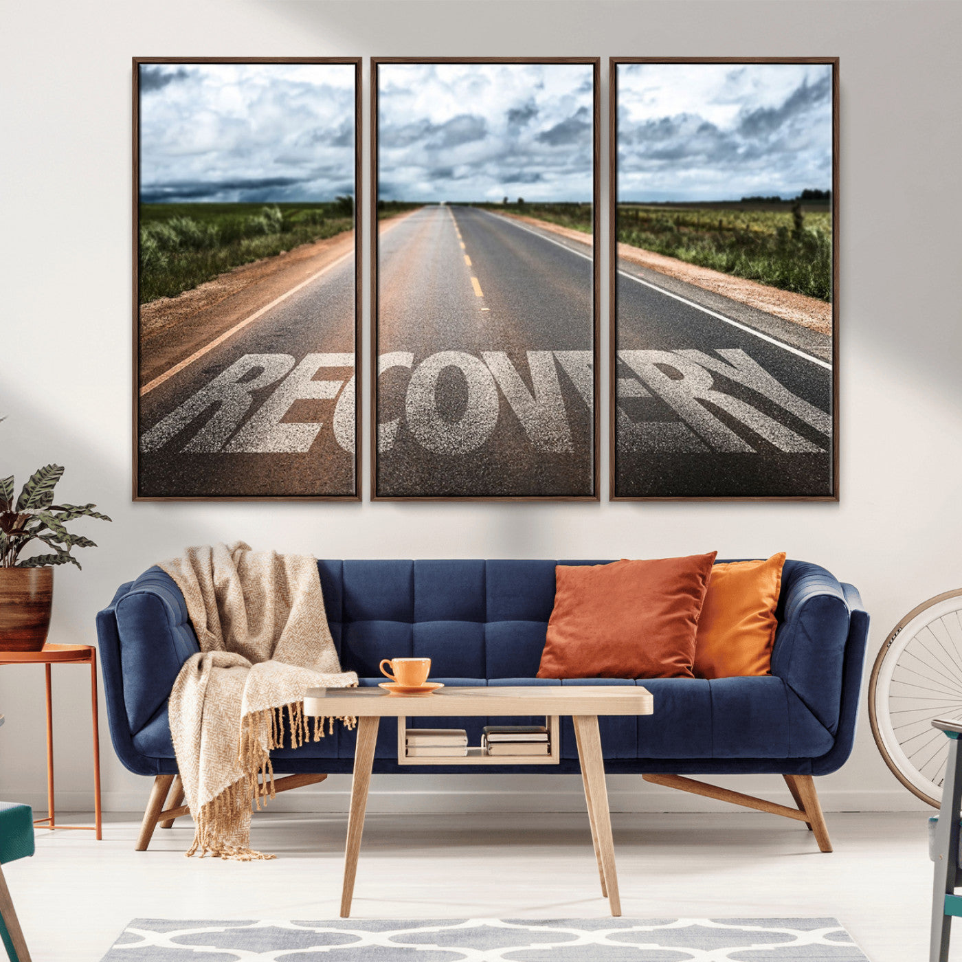 MGV-FC-48X32-3P - Recovery Road Wall Art Canvas Print