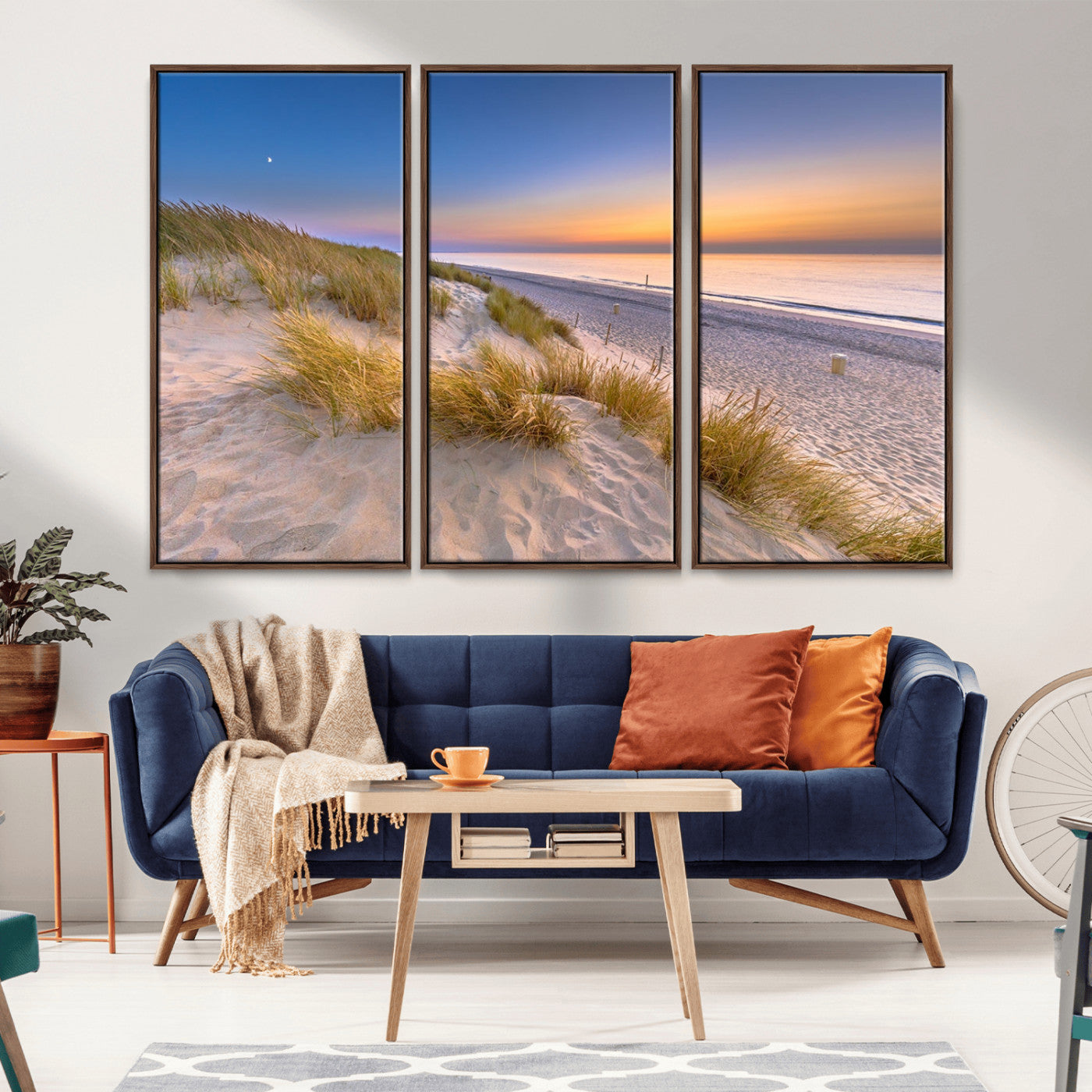 -Sunrise On The Beach Wall Art Canvas Print