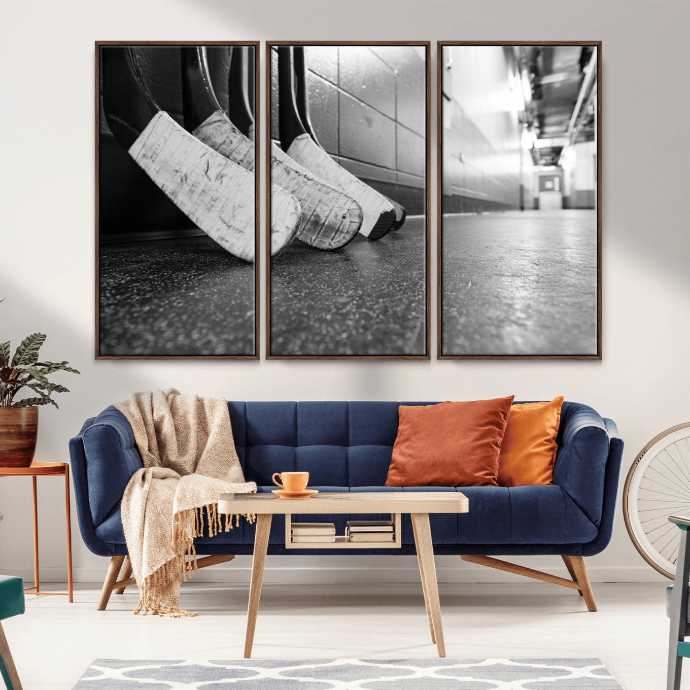 MGV-FC-48X32-3P - Ice Hockey Wall Art Canvas Print