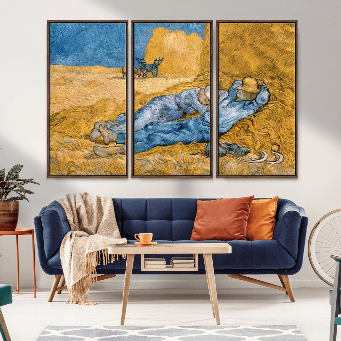 MGV-FC-48X32-3P - Master Artist Vincent Van Gogh Nature Wilderness Illustrs Fine Art Canvas Print
