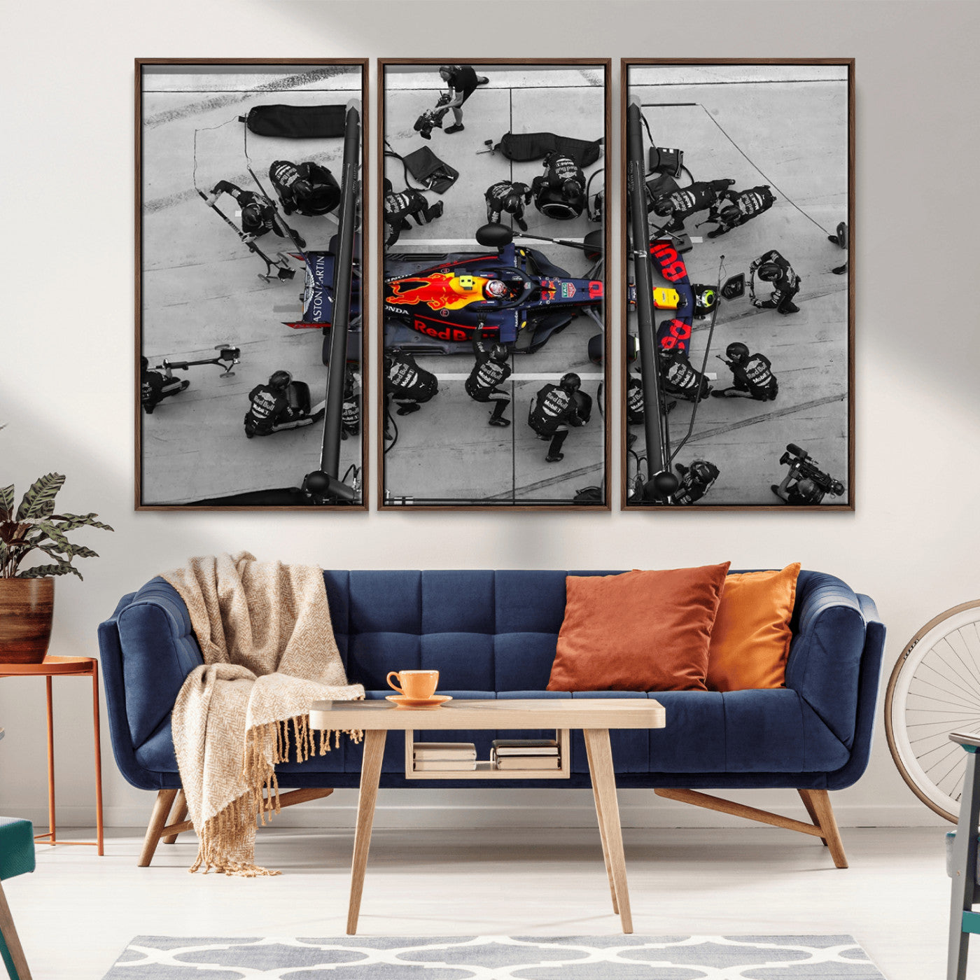 MGV-FC-48X32-3P - RedBull Formula 1 Canvas Wall Art Print