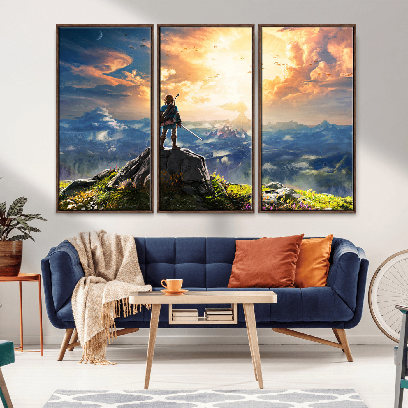MGV-FC-48X32-3P - Legend of Zelda Breath of the Wild Game Wall Art Canvas, Legend of Zelda Canvas Print