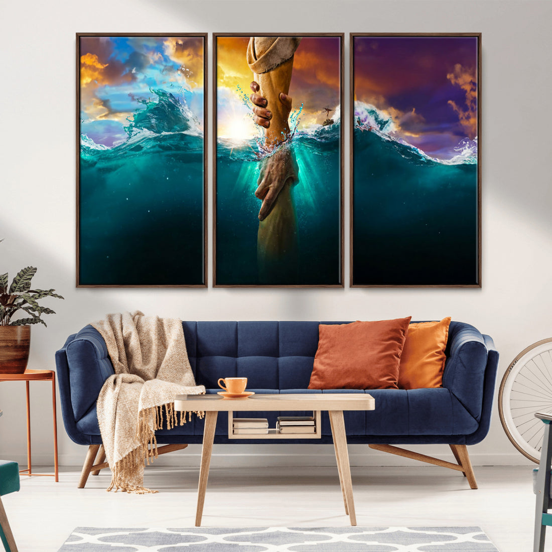 God Hand Wall Art Canvas Print