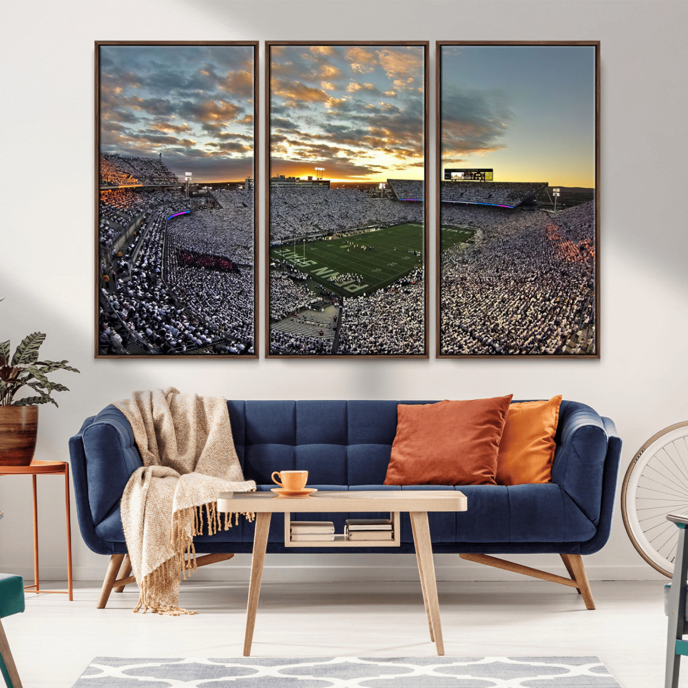 MGV-FC-48X32-3P - Beaver Stadium Wall Art - Penn State Stadium Wall Art | Penn Nittany Lions Football Match for Sport Room Decor