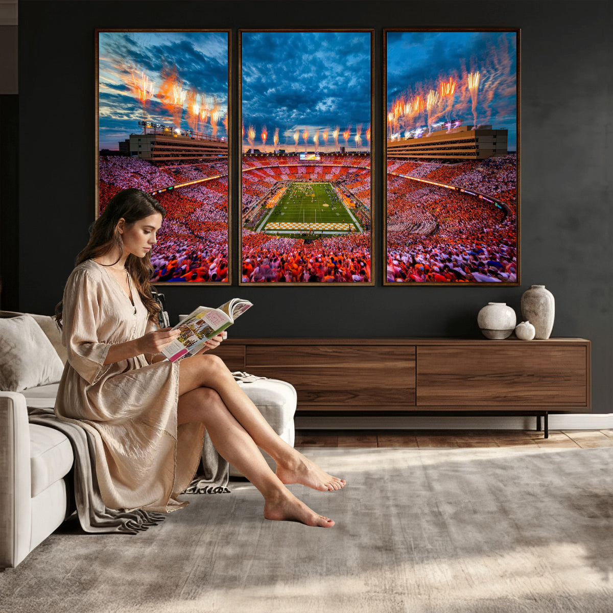 94266219-MGV-CV-36X24 - Tennessee Neyland Stadium Wall Art, Sports Arena Canvas