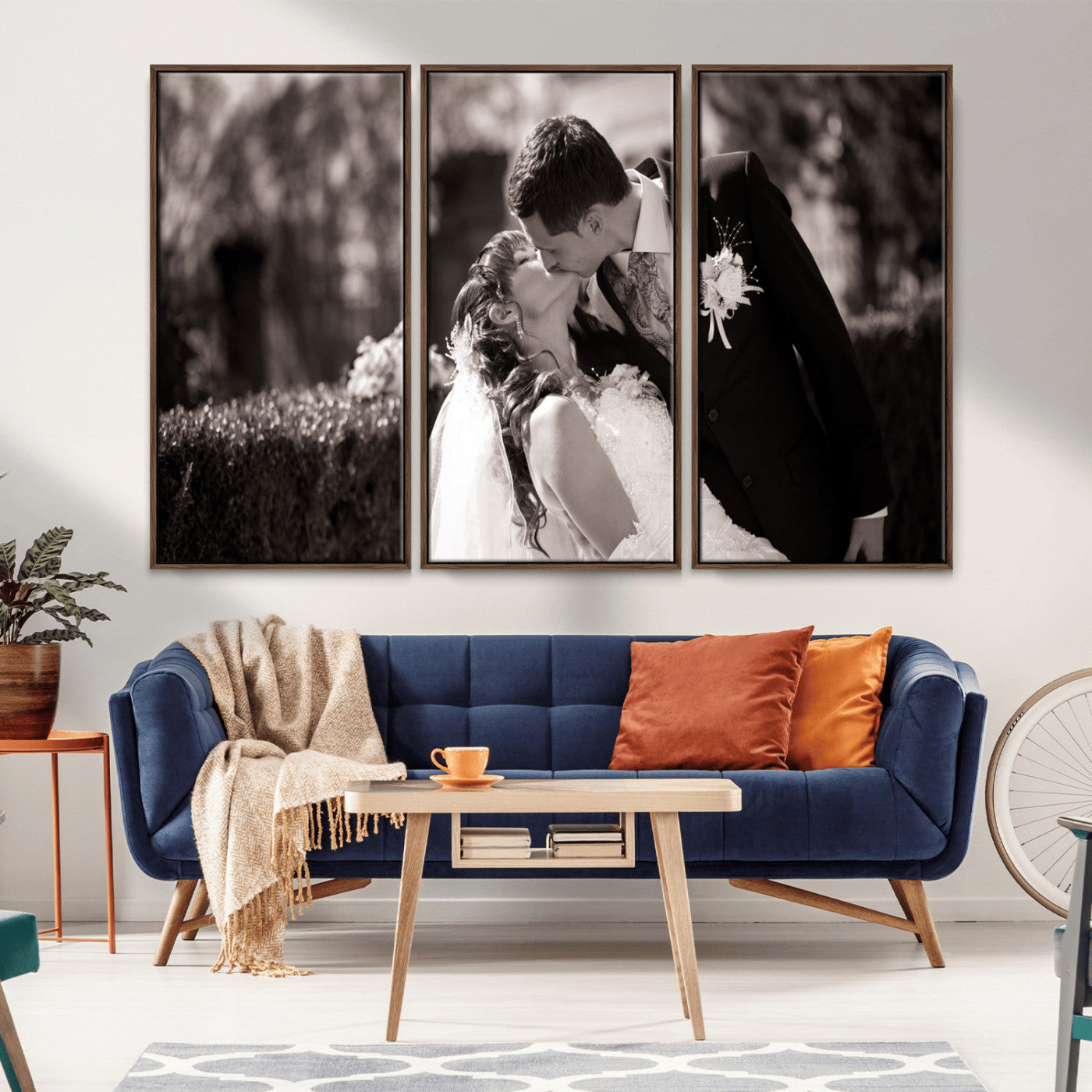 MGV-FC-48X32-3P - Create Your Own Photo Canvas Print - Personalized Wall Art for Home Decor Wall Art Print, Create