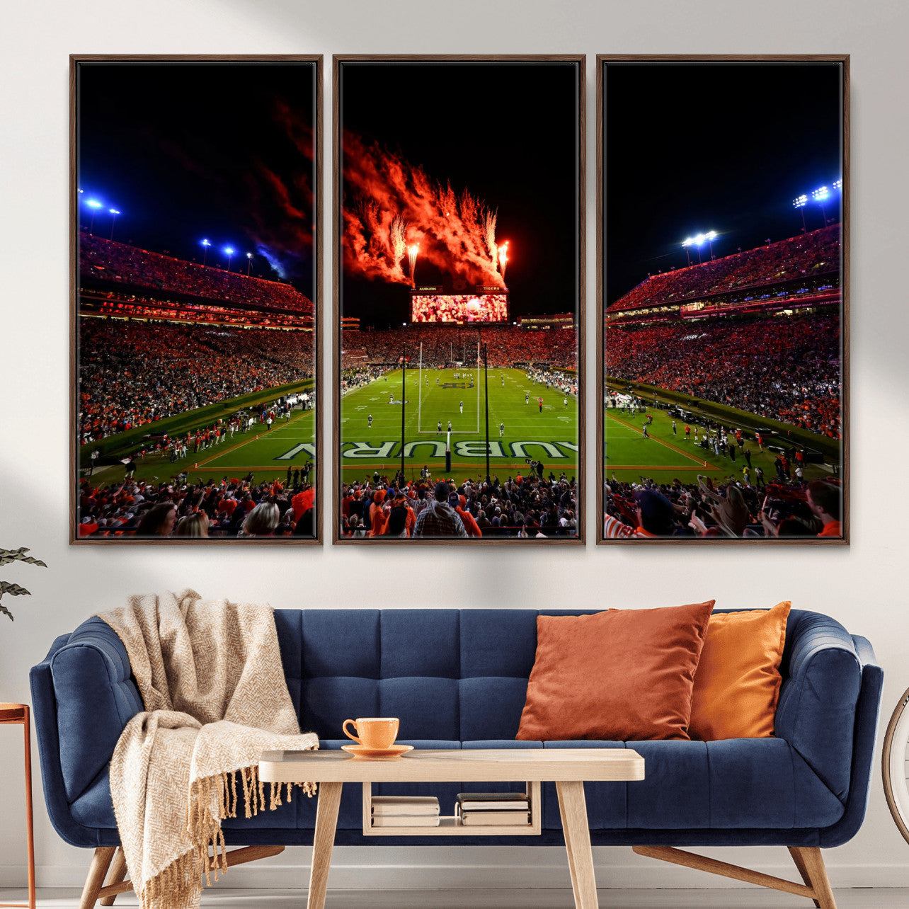 59046876-MGV-CV-36X24-Jordan-Hare Stadium Wall Art Canvas Print, Football Stadium Aerial View, College Sports Art for Man Cave or Game Room (Copy)