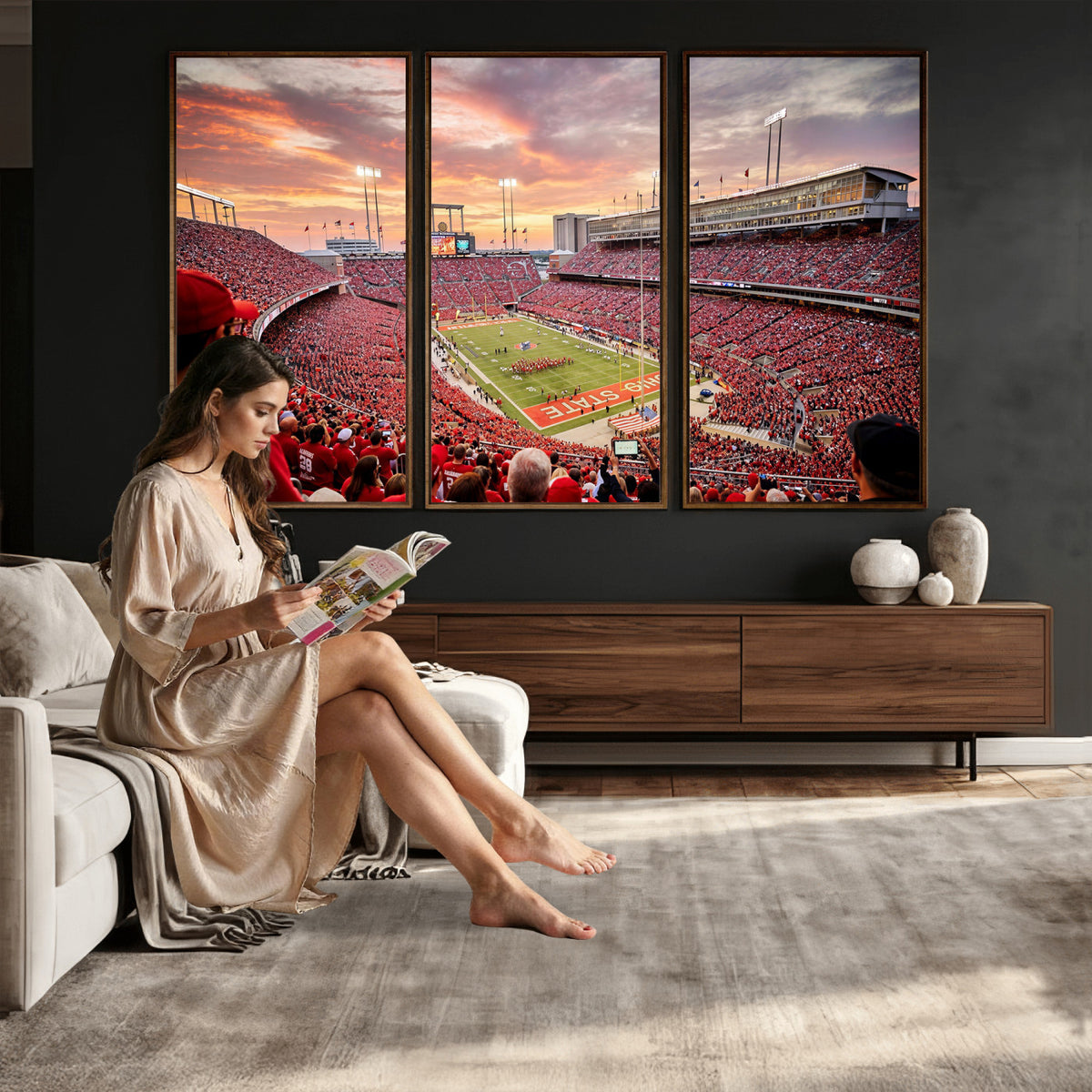 94754966-MGV-CV-36X24 - Stadium Wall Art Canvas Print