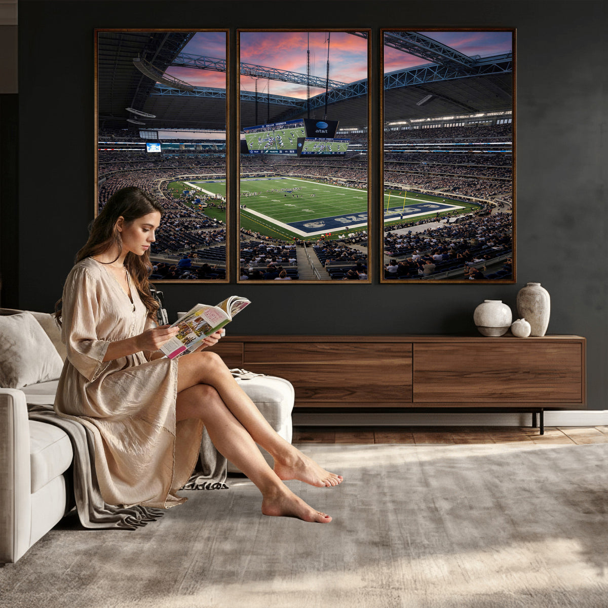 11530179-MGV-CV-36X24 - Stadium Wall Art Canvas Print